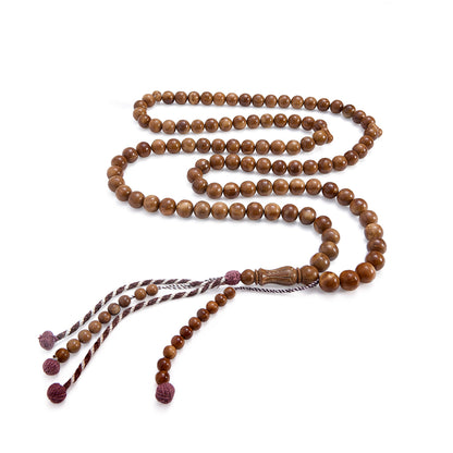 سبحة 100 كوك سادة بيلية 12 مم مكتل افريقي شرابة صوف مع عدادين