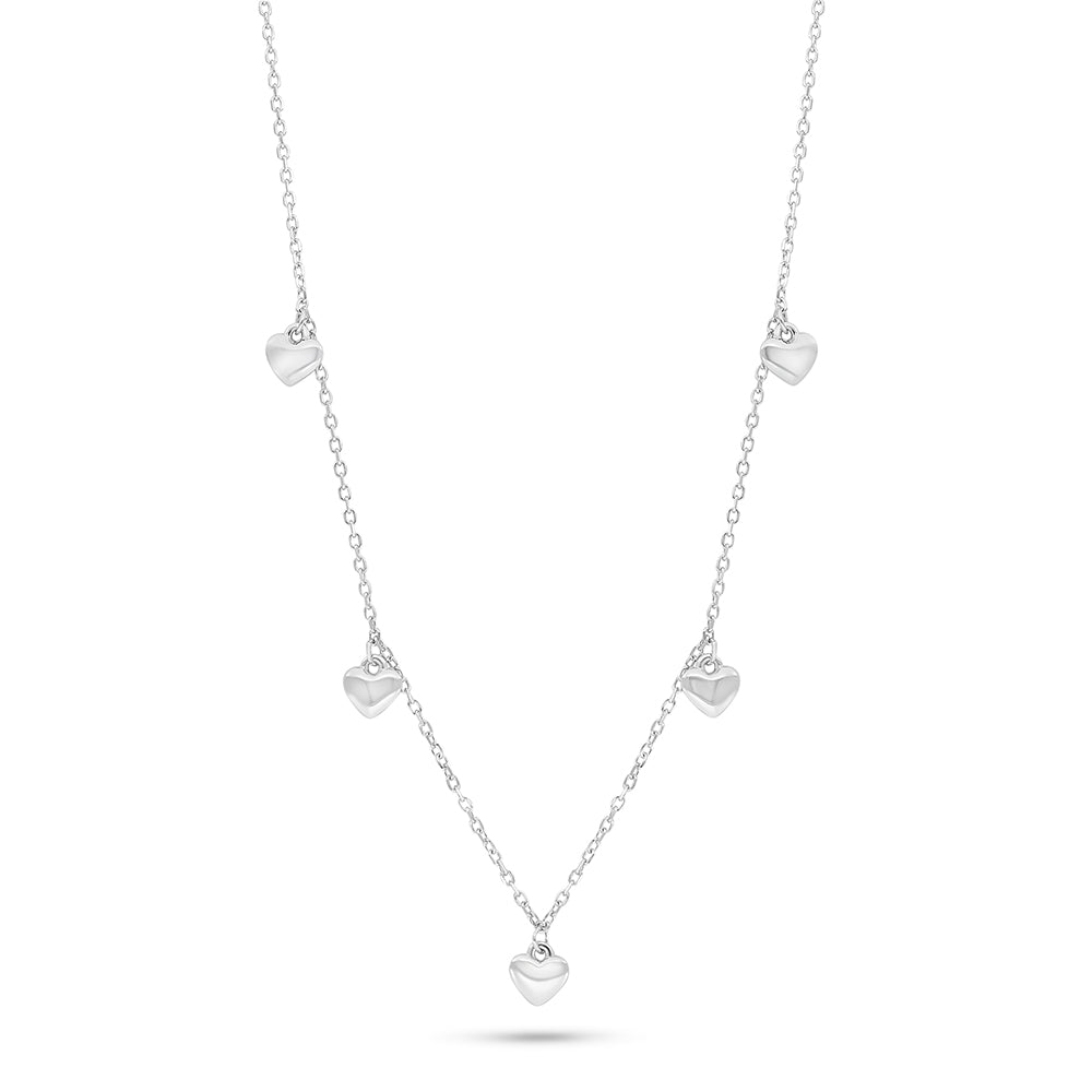 Sterling Silver 925 Necklace Rhodium Plated