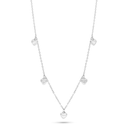 Sterling Silver 925 Necklace Rhodium Plated