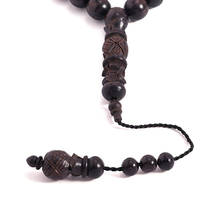Ebony Rosary 33 Beads 10 mm Solid, Istanbul Set