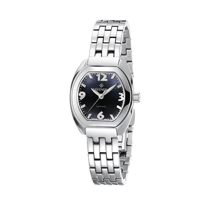 Stainless Steel 316 Watch Silver Color - BLACK MOP DIAL