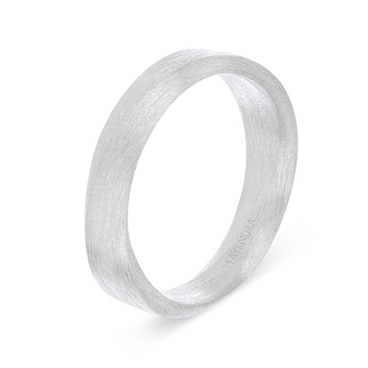 Sterling Silver 925 Wedding Ring Rhodium Plated For Men