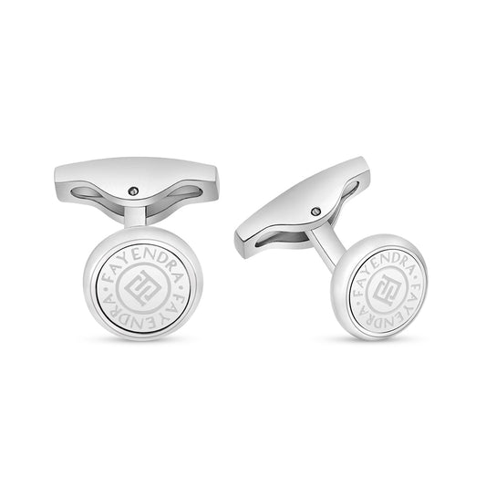 Stainless Steel Cufflink 316L Silver Color Shiny Steel