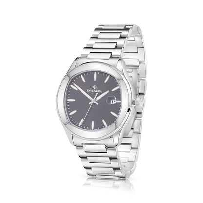 Stainless Steel 316L Watch Silver Color For Men - BLACK MOP DIAL