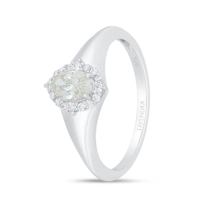 Sterling Silver 925 Ring Rhodium Plated Embedded With Diamond Zircon And White Zircon