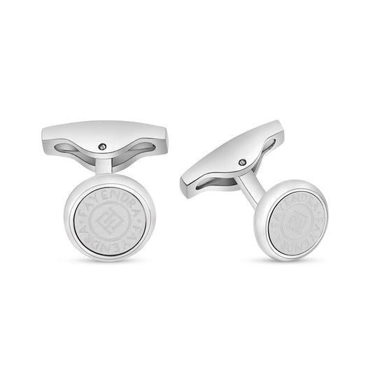 Stainless Steel Cufflink 316L Silver Color Matt Steel
