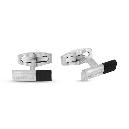 Stainless Steel Cufflink 316L Silver Color Matt Steel