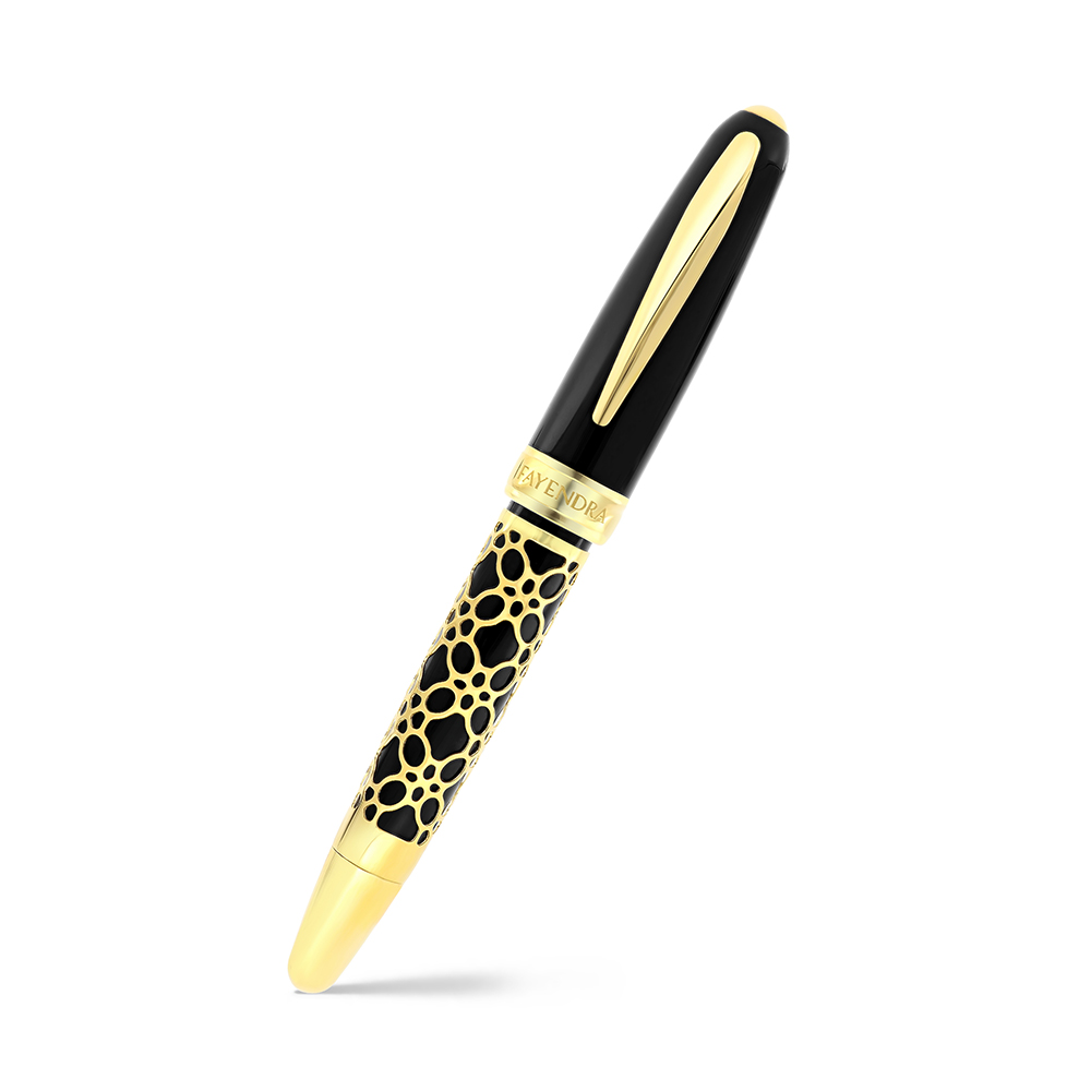 Fayendra Pen Gold plated Black resin