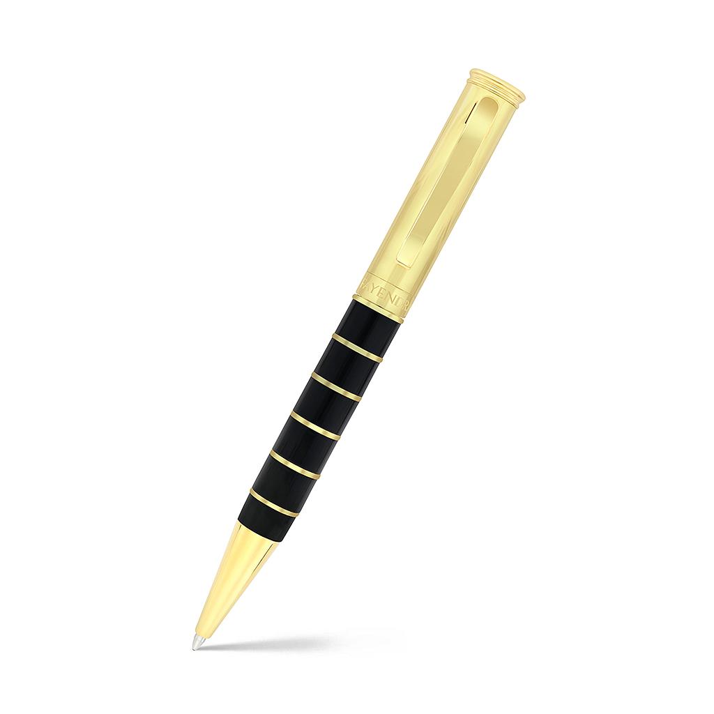Fayendra Pen Gold plated black lacquer