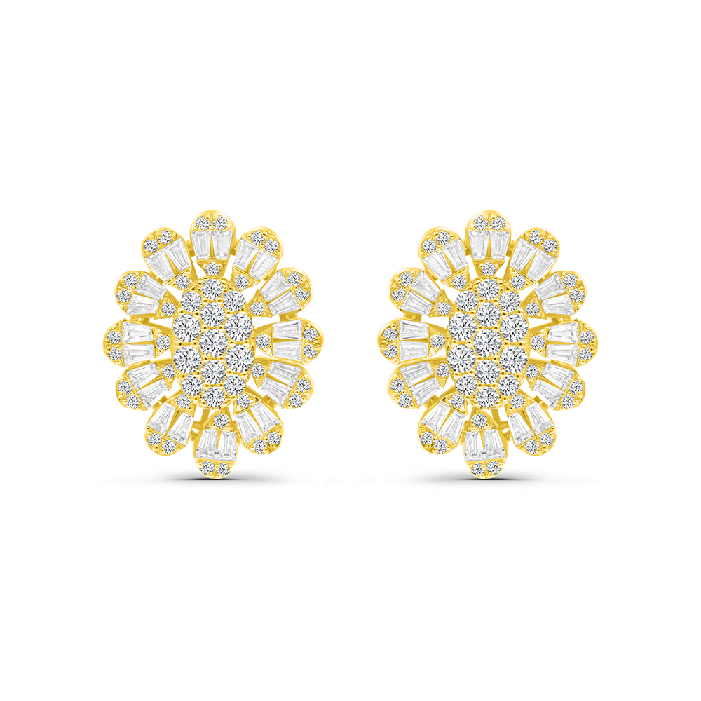 Sterling Silver 925 Earring gold Plated
