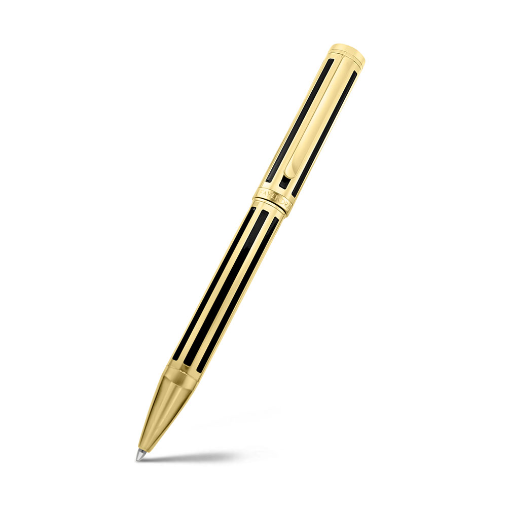 Fayendra Pen Golden And Black Plated Embedded With Special Design