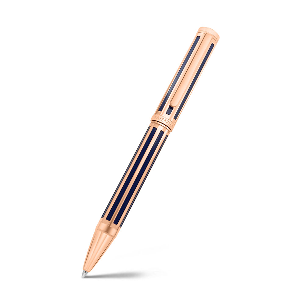Fayendra Pen Rose Golden And Blue Plated Embedded With Special Design