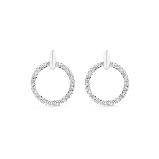 [EAR01WCZ00000B044] Sterling Silver 925 Earring Rhodium Plated