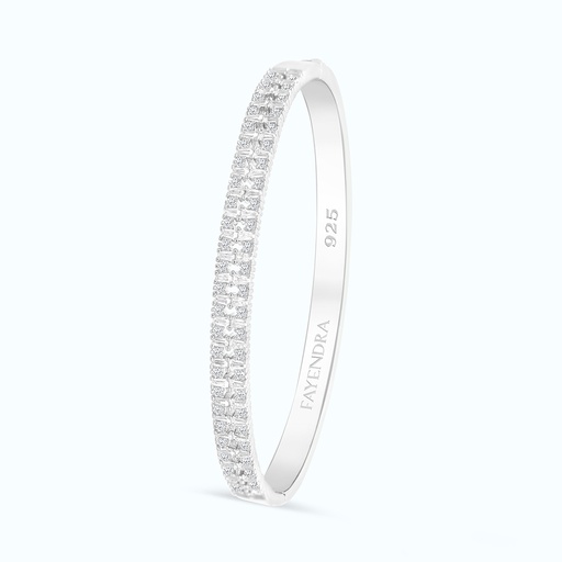 [BNG01WCZ00000A050] Sterling Silver 925 Bangle Rhodium Plated