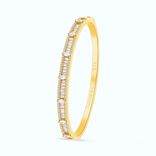 [BNG02WCZ00000A052] Sterling Silver 925 Bangle Gold Plated