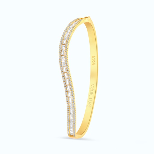 [BNG02WCZ00000A053] Sterling Silver 925 Bangle Gold Plated