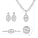 Sterling Silver 925 Set Rhodium Plated