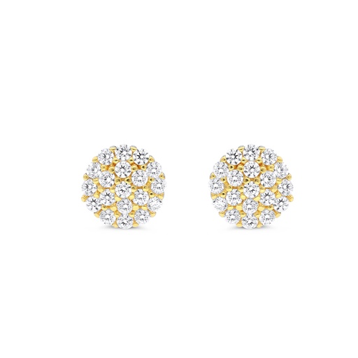 [EAR28WCZ00000B660] Sterling Silver 925 Earring Rhodium And Gold Plated
