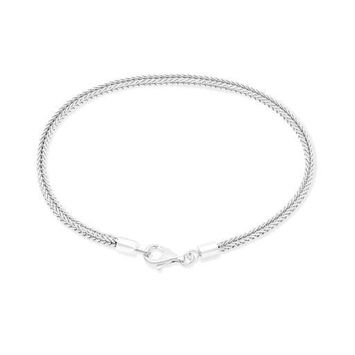 [BRC0100019000A869] Sterling Silver 925 Bracelet Rhodium Plated - 19 CM