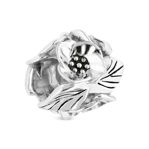 [BCB3000000000A219] Sterling Silver 925 CHARM Rhodium Plated AND BLACK