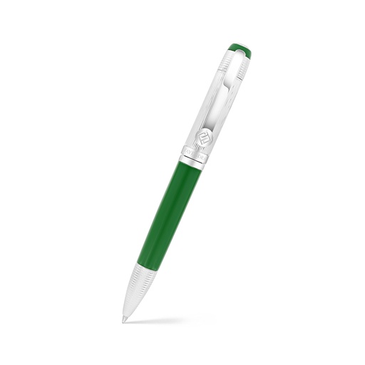 [PEN09GRN01000A014] قلم فايندرا الفاخر مطلي فضي green lacquer