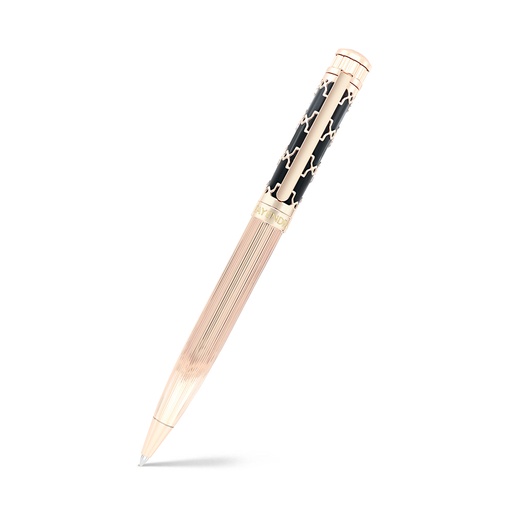[PEN09BLK03000A017] قلم فايندرا الفاخر مطلي ذهبي روز black lacquer