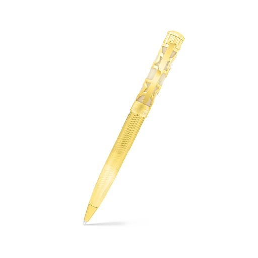 [PEN09IVO02000A017] قلم فايندرا الفاخر مطلي ذهبي ivory lacquer