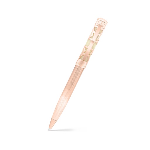 [PEN09IVO03000A017] Fayendra Pen Rose Gold Plated  And ivory lacquer
