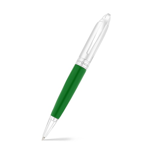 [PEN09GRN01000A010] قلم فايندرا الفاخر مطلي فضي green lacquer