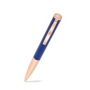 Fayendra Pen Rose Gold Plated Embedded With Blue Lacquer