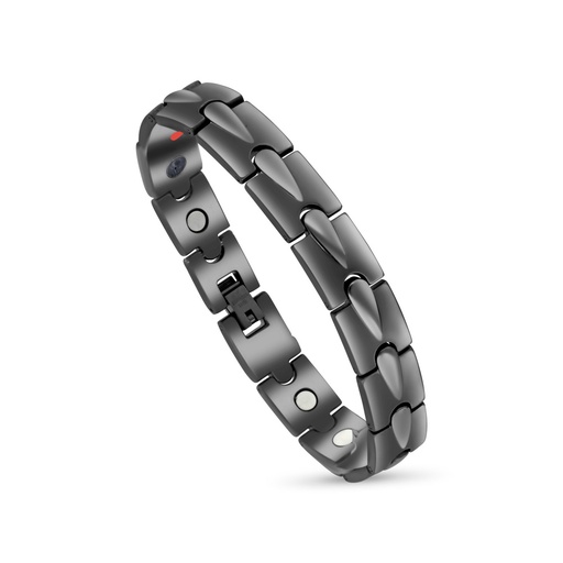 [BRC0900002000A163] Stainless Steel 316L Bracelet, Black Plated For Men