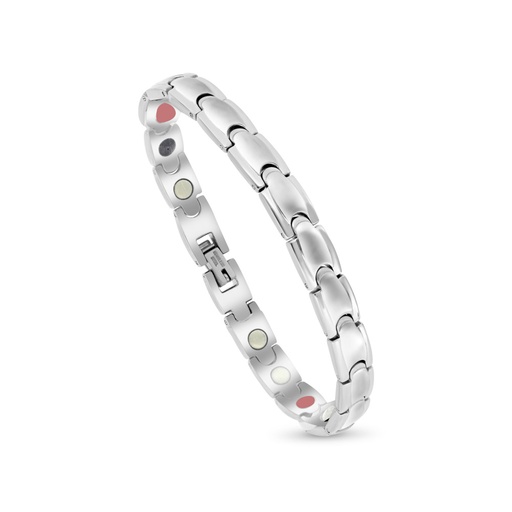 [BRC0900001000A166] Stainless Steel 316L Bracelet, Silver Plated For Men