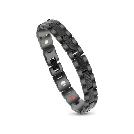 [BRC0900000000A191] Stainless Steel 316L Bracelet, Black Plated For Men