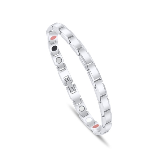 [BRC0900000000A198] Stainless Steel 316L Bracelet, Silver Plated For Men