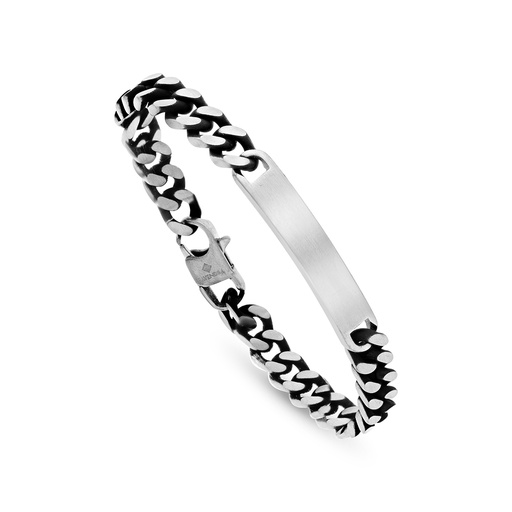 [BRC0900000000A210] Stainless Steel 316L Bracelet, Silver Plated For Men
