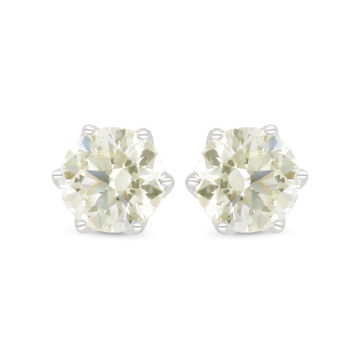 [EAR01CIT00000D026] Sterling Silver 925 Earring Rhodium Plated Embedded With Diamond Color And White Zircon