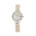 Stainless Steel 316 Watch Steel And Rose Gold Color Embedded With White Zircon - MOP DIAL