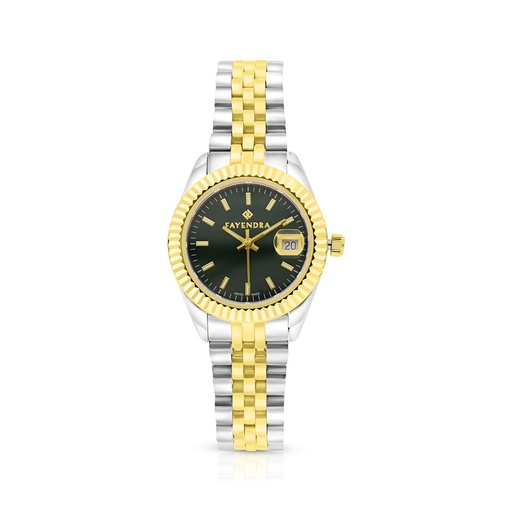 [WAT3400000GRNW054] Stainless Steel 316 Watch Steel And Golden Color - GREEN DIAL