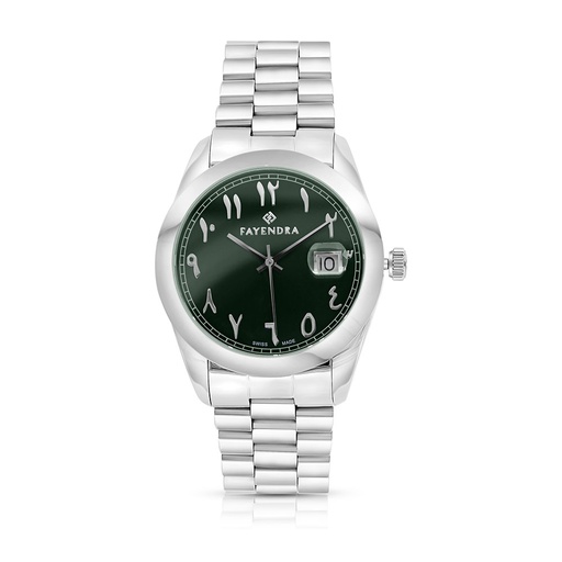 [WAT3100000GRNW055] Stainless Steel 316 Watch For Men  - GREEN DIAL