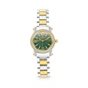 Stainless Steel 316 Watch Steel And Golden Color Embedded With White Zircon - GREEN DIAL